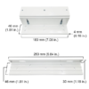 L AND Z BRACKET FOR ELECTROMAGNETIC LOCK - 600LBS - Image 2