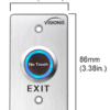 STAINLESS STEEL NO TOUCH INFRARED REQUEST TO EXIT BUTTON W/ TIME DELAY, INDOOR (MID SIZE) - Image 2