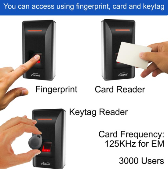 ACCESS CONTROL BIOMETRIC FINGERPRINT READER STANDALONE, TIME AND ATTENDANCE - Image 2