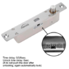 ELECTRIC DROP BOLT LOCK W/ LED & TIME DELAY - Image 4