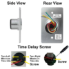 STAINLESS STEEL NO TOUCH INFRARED REQUEST TO EXIT BUTTON W/ TIME DELAY, INDOOR (MID SIZE) - Image 5
